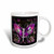 3dRose mug_116896_2 Pretty Pink and Purple Fractal Butterfly Digital Nature Art Ceramic Mug, 15-Ounce