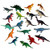 Toy Cubby Miniature Assorted Plastic Vinyl Dinosaur Figures - 72 pcs