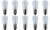 CEC Industries #6S6 24V Bulbs, 24 V, 6 W, E12 Base, S-6 shape (Box of 10)