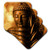 3D Rose Golden Asia Buddha Symbol Soft Coasters, Multicolor