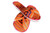 Mexican Authentic ORANGE"Sandals" - Autenticas Chanclas Mexicanas. Charro Style