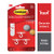 Command 17008-ES Ceiling 3 Hooks, 4 Foam Strips per, White, 4 Packs Total