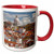 3dRose 257867_5 View over the houses of the Alfama. Lisbon, Portugal Ceramic Mug, 11 oz, Red/White