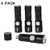 KunHe Mini Small LED Flashlight USB Rechargeable Flashlights Single 1 Mode 14500 Battery Flashlight Pack 4