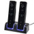Wii Charging Station, Dual Charger Dock with Two Rechargeable 2800mAH Batteries for Wii Remote Controller (Black)