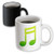3dRose Green Musical Note Magic Transforming Mug, 11-Ounce