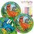 Dinosaur Themed Party Pack  Includes Paper Plates & Luncheon Napkins Plus 24 Birthday Candles  Serves 16