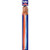 Amscan Patriotic/Red, White & Blue Single Hair Extensions, Party Accessory, 12 Ct.