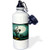 3dRose wb_153147_1"A Scary Halloween Scene With A Pumpkin, Haunted Tree Under A Big White Moon" Sports Water Bottle, 21 oz, White