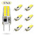 G8 Bulb Mini T4 JCD Type 120V Daylight White 3W Equivalent to Bi-Pin G8 Base Halogen Bulb 20W-25W Dimmable G8 LED Light Bulb 6000K for Under Cabinet Lighting, Puck Lights (6 Pack)