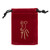 Confirmation Holy Spirit Dove Drawstring Rosary Bag, 3 3/4 Inch, Pack of 3