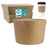 [125 Pack] Kraft Coffee Cup Sleeves - Brown Disposable Corrugated Cardboard Paper Jacket, Holds Hot and Cold Drinks, Espresso Coffee Milk Tea Beverage Insulator and Hand Protection