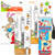 Ren & Stimpy Nickelodeon Merchandise Set -- Bundle Includes 2 Ren and Stimpy Projector Pens, Bookmark, Decal Sticker, and Bonus Stickers (Licensed Ren and Stimpy Merch)