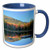 3dRose 92307_6 Lily Pond Mug 11 oz Blue/White