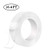 Washable Adhesive Tape,Traceless Reusable Clear Double Sided Anti-Slip Nano Gel Pads,Removable Sticky Transparent Strips Grip for Glass,Metal,Kitchen Cabinets and Tile Nano Tape (16.4 ft)