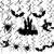 60 Pieces Halloween Party Hanging Swirl Yard Cards Ceiling Decorations Creepy Bats Spiders Witch Ceiling Supplies for Haunted House Decoration Halloween Party Decorations