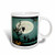 3dRose  Scary Halloween Scene with Pumpkin and Haunted Tree Under Big White Moon, Ceramic Mug, 11-Oz