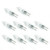 eTopLighting 10-Pack of Halogen Light Bulb, G4 Base JC Type(2Pin), Low Voltage, 12 Volts, 10 Watt, 10XG4-12V-10W