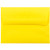 JAM PAPER A2 Colored Invitation Envelopes - 4 3/8 x 5 3/4 - Yellow Recycled - 50/Pack