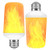 RinoHome LED Flame Effect Light Bulb - 4 Modes with Upside Down Effect - E26 Base Flickering Fire Flame Bulbs for Halloween Home/Hotel/Bar Party Decoration (2PACK)