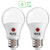 Sunco Lighting 2 Pack A19 LED Bulb with Dusk-to-Dawn, 9W=60W, 800 LM, 4000K Cool White, Auto On/Off Photocell Sensor - UL