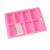 X-Haibei Rectangle Guest Plain Basic Sample Soap Lotion Bar Silicone Mold for Homemade Craft Making