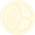 Reusable Round Divided Party Plates Tableware, Vanilla Crème, Plastic, 10", Pack of 20