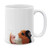 MUGBREW Black White Brown Guinea Pig White Ceramic Coffee Mug Tea Cup, 11 OZ