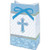 Sweet Christening Blue Paper Favor Bags with Ribbon, 6" X 3.9", 72 Ct