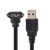 CY 3m 10Ft 90 Degree Up Angled Micro USB Screw Mount to 3.0 Data Cable for Industrial Camera (3m, up Angled)