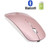 Rechargeable Bluetooth Mouse for MacBook Pro Wireless Bluetooth Mouse for Mac Laptop MacBook Air Windows Notebook MacBook (Rose Gold)
