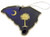South Carolina Ornament Palmetto Flag State Shape Christmas Decoration Gift Boxed