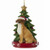 Kurt Adler ALL AMERICAN DOG (MUTT) WITH CHRISTMAS TREE ANE LIGHTS ORNAMENT FOR PERSONALIZATION