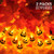 MAOYUE 2 Pack Halloween Lights Outdoor 19.7ft 40 LED Halloween String Lights 3D Pumpkin Lights Battery Operated Jack-O-Lantern Lights 8 Modes for Halloween Decorations Outdoor, Indoor, Party