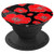 Red Poppy Flowers Black Background - PopSockets Grip and Stand for Phones and Tablets