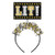 New Year's"Lit!" Light-Up Headband, Black, Silver, Gold, 6 Ct