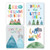 HPNIUB Watercolor Inspirational Positive Quotes Art Prints Set of 4 (8X10 Adorable Abstract Geometric Painting Mountain,Trees,Sunrise Canvas Poster for Gifts Kids Bedroom Classroom Decor, No Frame