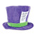 Beistle 60059 Plush Mad Hatter Hat, Purple/Green