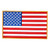 Hot Leathers American Flag Patch (6" Width x 4" Height)