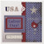 3dRose Patriotic, Blue, Silver, White, Red, Labor Day Greeting Cards, 6" x 6", Set of 12 (gc_130962_2)