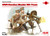 ICM 1/35 Scale WWI Russian Maxim MG Team (2 Figures) - WWI Russian Army Figures Model Building Kit # 35698