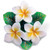Island Heritage White Plumerias Hawaiian Christmas Ornament