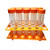 TEKEFT Primary Science Jumbo Test Tubes with Stand, Set of 10 Tubes, Ages 3+