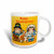 3dRose Happy Thanksgiving Pilgrims Ceramic Mug, 15-Ounce