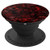 Red Black Lava Pattern PopSockets Grip and Stand for Phones and Tablets