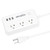 Power Strip with USB, ABCaptain Portable Surge Protector with 3 USB Ports and 3 AC Outlets, Desktop Charging Station, 4.1 ft Extension Cord for Home, Office and Travel