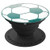Teal And Gray Soccer Ball On White PopSockets Grip and Stand for Phones and Tablets