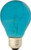 GE Lighting 22732 25 Watts Specialty A19 Incandescent Light Bulb, Teal Glass