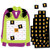 Big Dot of Happiness Halloween Ugly Sweater - Bar Bingo Cards and Markers - Halloween Party Shaped Bingo Game - Set of 18