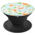 Light Blue Peach and White Floral Pop Socket Flower Pattern - PopSockets Grip and Stand for Phones and Tablets